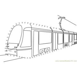 Dessin à colorier: Tramway (Transport) #145586 - Coloriages à imprimer