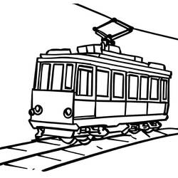 Dessin à colorier: Tramway (Transport) #210529 - Coloriages à Imprimer Gratuits