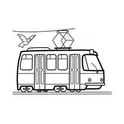 Dessin à colorier: Tramway (Transport) #210531 - Coloriages à Imprimer Gratuits