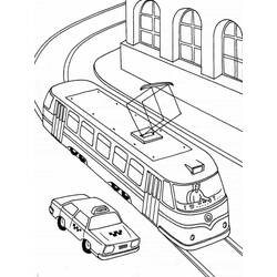 Dessin à colorier: Tramway (Transport) #210541 - Coloriages à Imprimer Gratuits