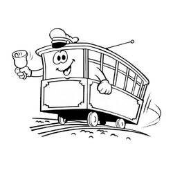 Dessin à colorier: Tramway (Transport) #210542 - Coloriages à Imprimer Gratuits