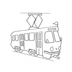 Dessin à colorier: Tramway (Transport) #210550 - Coloriages à Imprimer Gratuits
