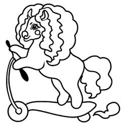 Coloriage Trottinette (Transport) #215225 à imprimer et colorier