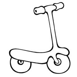 Coloriage Trottinette (Transport) #215228 à imprimer et colorier