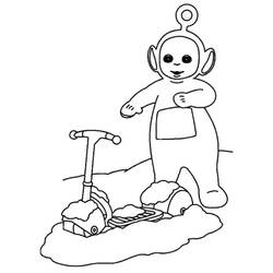 Coloriage Trottinette (Transport) #215234 à imprimer et colorier