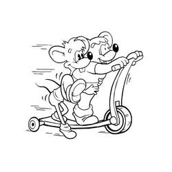 Coloriage Trottinette (Transport) #215240 à imprimer et colorier