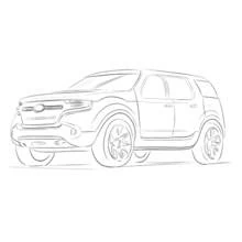 Dessin à colorier: Véhicules 4x4 (Transport) #145944 - Coloriages à Imprimer Gratuits