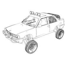 Dessin à colorier: Véhicules 4x4 (Transport) #145976 - Coloriages à Imprimer Gratuits