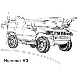 Coloriage Véhicules 4x4 (Transport) #180975 à imprimer et colorier
