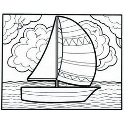 Coloriage Voilier (Transport) #205056 à imprimer et colorier