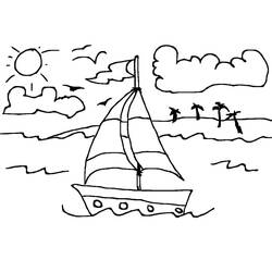 Coloriage Voilier (Transport) #205058 à imprimer et colorier