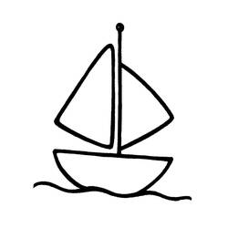 Coloriage Voilier (Transport) #205063 à imprimer et colorier