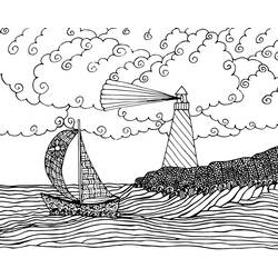 Coloriage Voilier (Transport) #205067 à imprimer et colorier