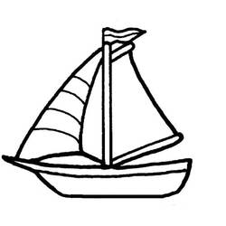Coloriage Voilier (Transport) #205073 à imprimer et colorier