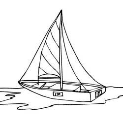 Coloriage Voilier (Transport) #205074 à imprimer et colorier