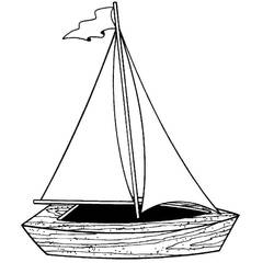 Coloriage Voilier (Transport) #205076 à imprimer et colorier