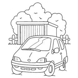 Dessin à colorier: Voiture / Automobile (Transport) #146582 - Coloriages à Imprimer Gratuits