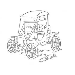 Dessin à colorier: Voiture / Automobile (Transport) #146589 - Coloriages à Imprimer Gratuits