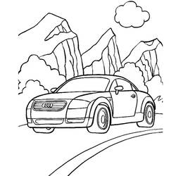 Dessin à colorier: Voiture / Automobile (Transport) #146604 - Coloriages à Imprimer Gratuits