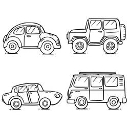 Coloriage Voiture / Automobile (Transport) #176557 à imprimer et colorier