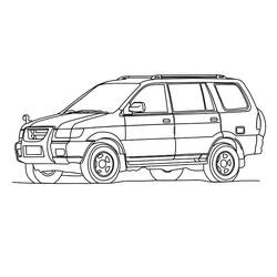 Coloriage Voiture / Automobile (Transport) #176565 à imprimer et colorier