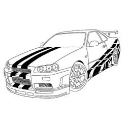 Dessin à colorier: Voiture de course (Transport) #183251 - Coloriages à Imprimer Gratuits