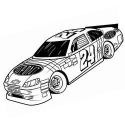 Coloriage Voiture de course (Transport) #183260 à imprimer et colorier