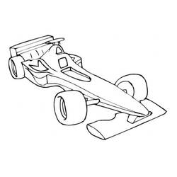 Coloriage Voiture de course (Transport) #183264 à imprimer et colorier