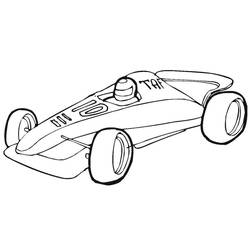 Dessin à colorier: Voiture de course (Transport) #183266 - Coloriages à Imprimer Gratuits