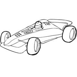 Coloriage Voiture de course (Transport) #183270 à imprimer et colorier