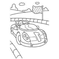 Coloriage Voiture de course (Transport) #183272 à imprimer et colorier