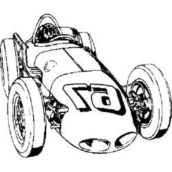 Coloriage Voiture de course (Transport) #183278 à imprimer et colorier