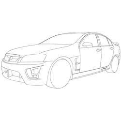 Coloriage Voiture de course (Transport) #183281 à imprimer et colorier