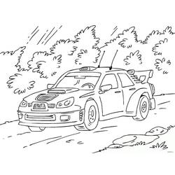 Coloriage Voiture de course (Transport) #183282 à imprimer et colorier
