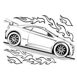 Dessin à colorier: Voiture de course (Transport) #183287 - Coloriages à Imprimer Gratuits