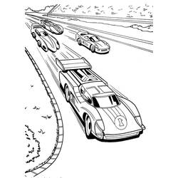 Coloriage Voiture de course (Transport) #183294 à imprimer et colorier