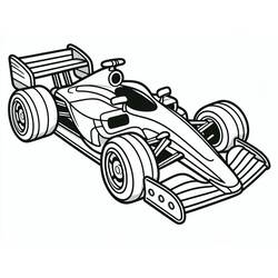 Coloriage Voiture de course (Transport) #215253 à imprimer et colorier