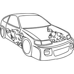 Dessin à colorier: Voiture de course (Transport) #215256 - Coloriages à Imprimer Gratuits