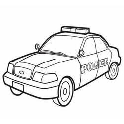 Dessin à colorier: Voiture de police (Transport) #198537 - Coloriages à Imprimer Gratuits