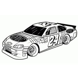 Dessin à colorier: Voiture de Rallye (Transport) #217348 - Coloriages à Imprimer Gratuits