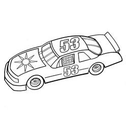 Dessin à colorier: Voiture de Rallye (Transport) #217349 - Coloriages à Imprimer Gratuits