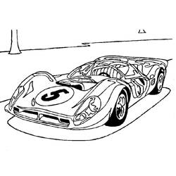 Dessin à colorier: Voiture de Rallye (Transport) #217350 - Coloriages à Imprimer Gratuits