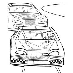 Dessin à colorier: Voiture de Rallye (Transport) #217352 - Coloriages à Imprimer Gratuits