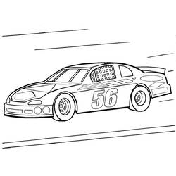 Dessin à colorier: Voiture de Rallye (Transport) #217354 - Coloriages à Imprimer Gratuits