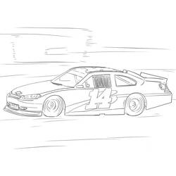 Dessin à colorier: Voiture de Rallye (Transport) #217355 - Coloriages à Imprimer Gratuits