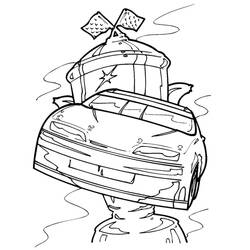 Dessin à colorier: Voiture de Rallye (Transport) #217356 - Coloriages à Imprimer Gratuits
