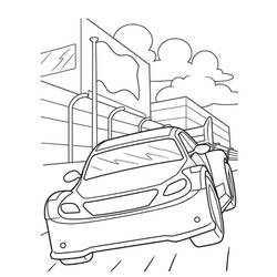 Dessin à colorier: Voiture de Rallye (Transport) #217364 - Coloriages à Imprimer Gratuits