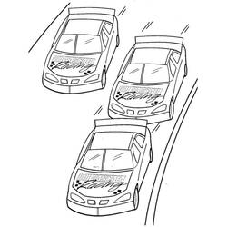 Dessin à colorier: Voiture de Rallye (Transport) #217365 - Coloriages à Imprimer Gratuits