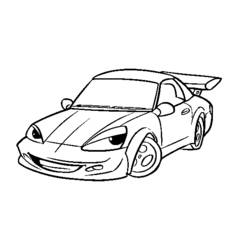 Dessin à colorier: Voiture sport / tuning (Transport) #147051 - Coloriages à Imprimer Gratuits