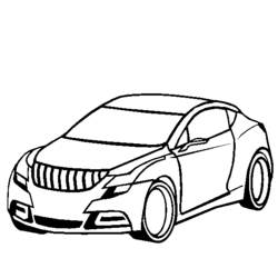 Dessin à colorier: Voiture sport / tuning (Transport) #147089 - Coloriages à Imprimer Gratuits